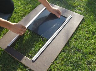 Montage Hühnerklappe